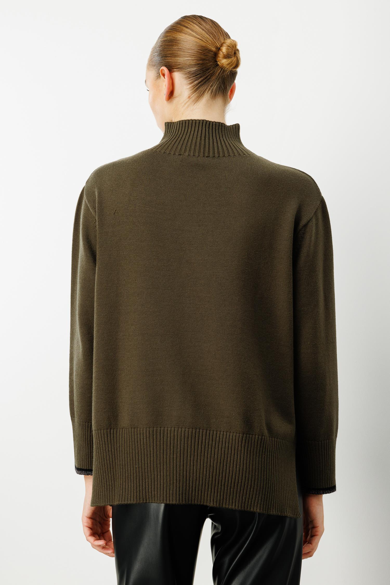 Yarım Balıkçı Yırtmaçlı Triko