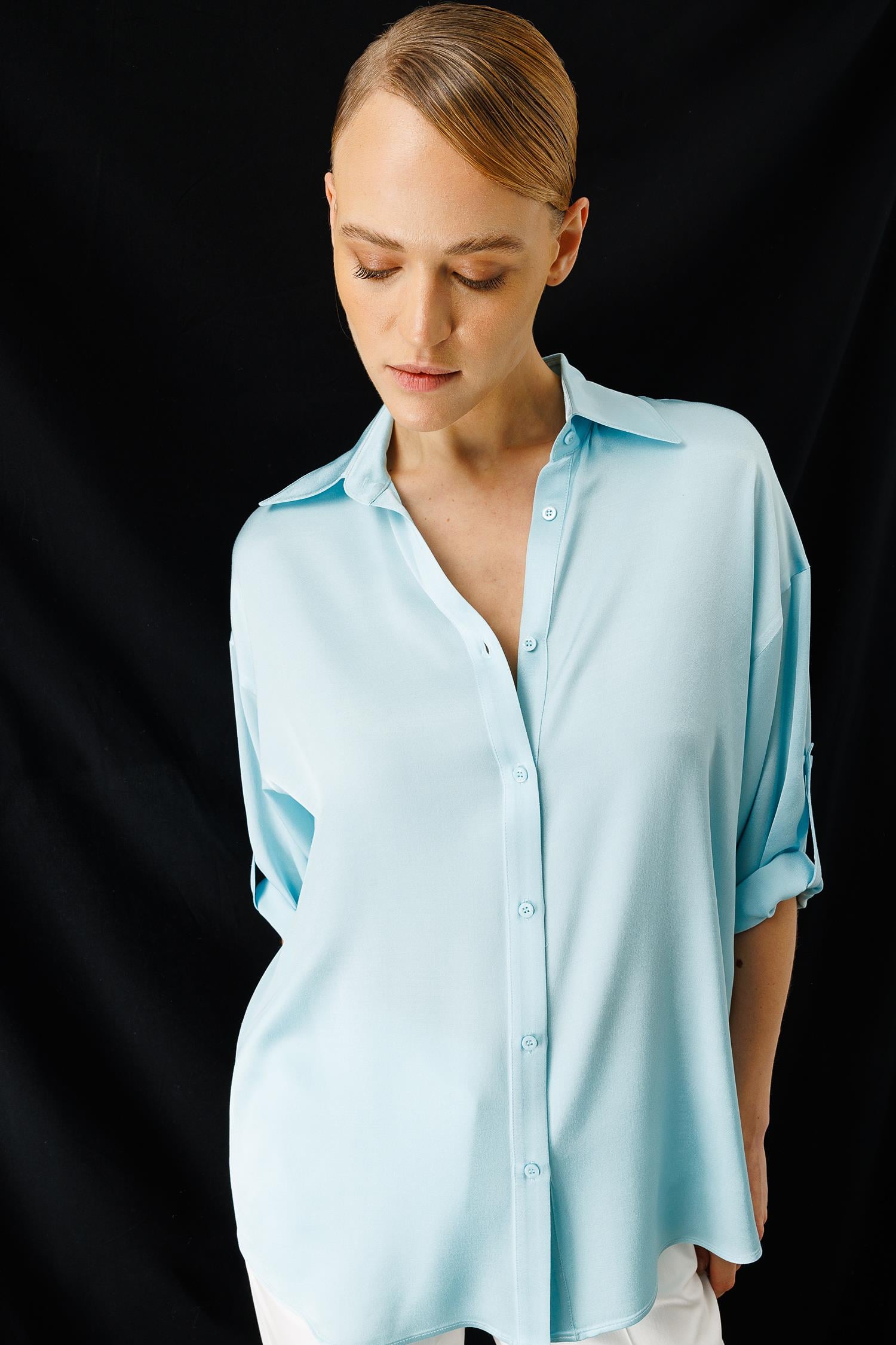 Yarım Kol Apoletli Bluz