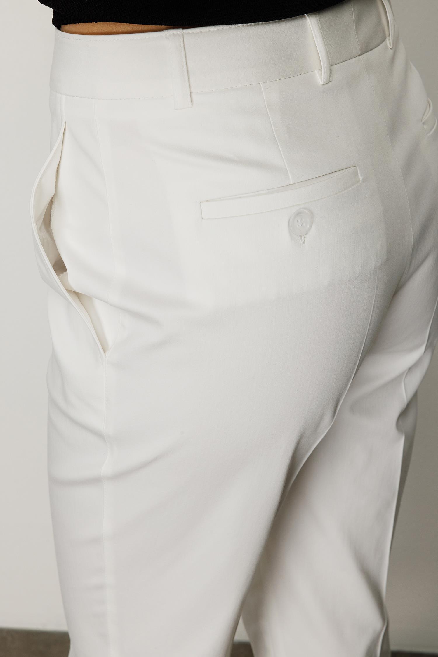 Yüksek Bel Slim Paça Pantolon