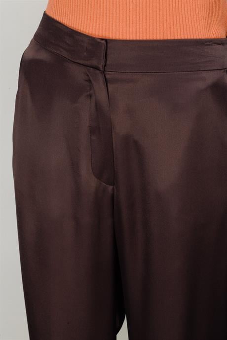 Elastan Kemerli Bol Kesim Pantolon