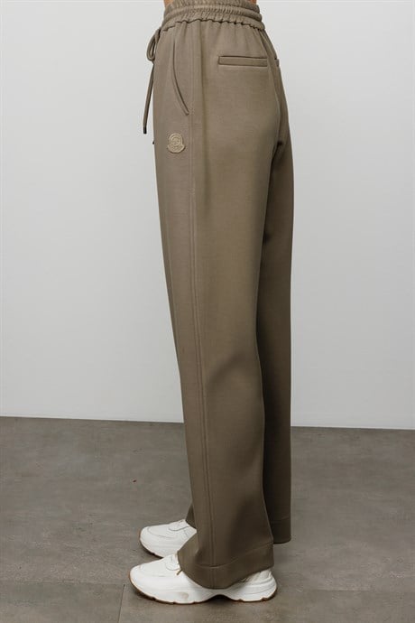 Elastan Kemerli Bol Kesim Sweat Pantolon