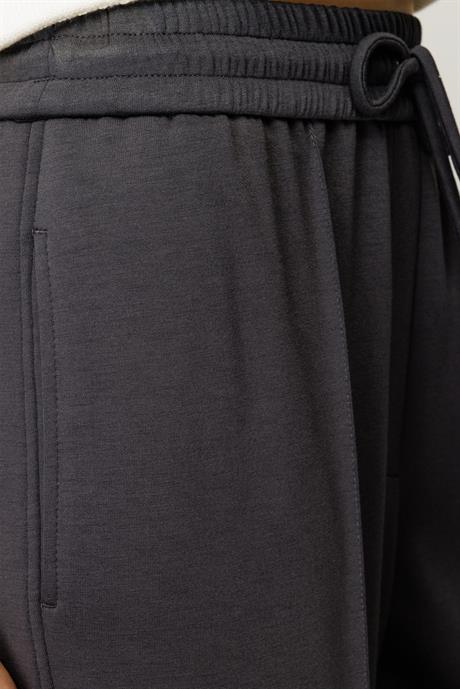 Elastan Kemerli Bol Kesim Sweat Pantolon