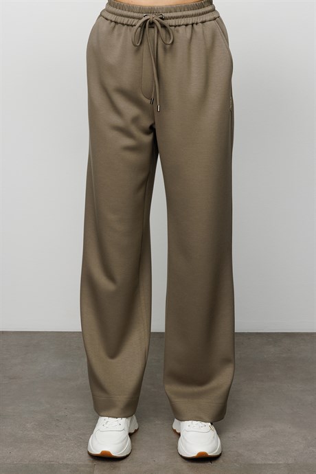 Elastan Kemerli Bol Kesim Sweat Pantolon