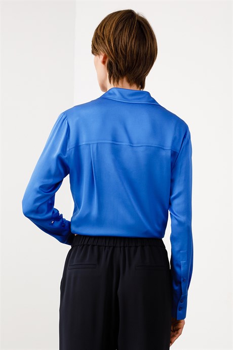 Elastan Kemerli Bol Pantolon