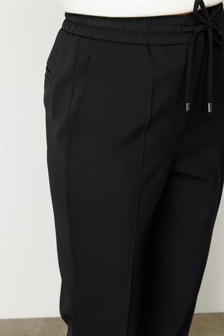 Elastan Kemerli Cepli Pantolon