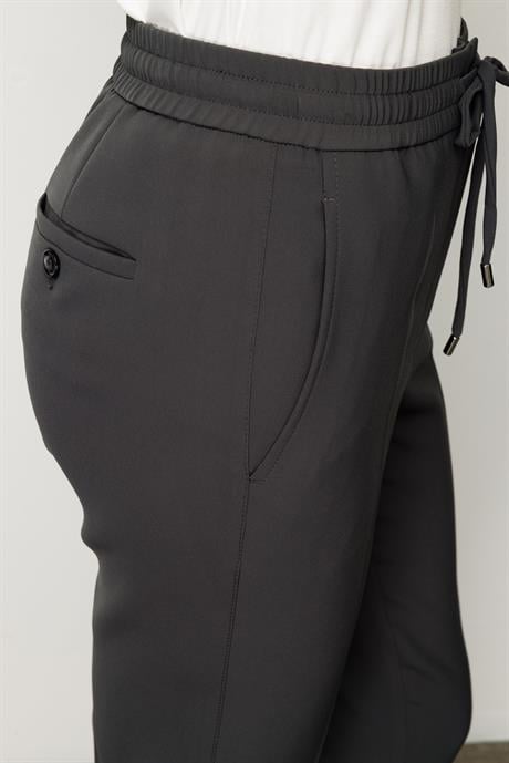 Elastan Kemerli Cepli Pantolon