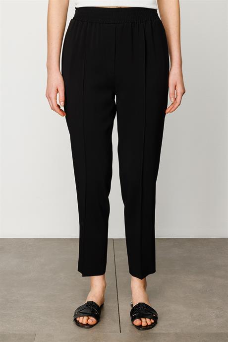 Elastan Kemerli Dar Paça Pantolon