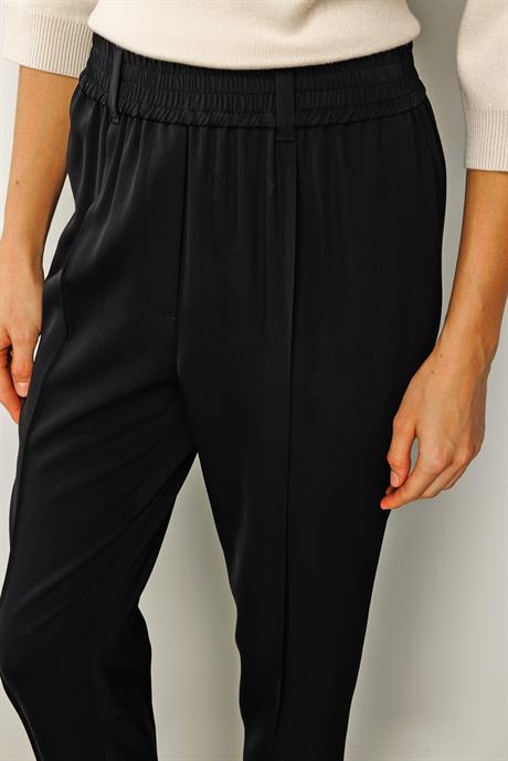 Elastan Kemerli Dar Paça Pantolon