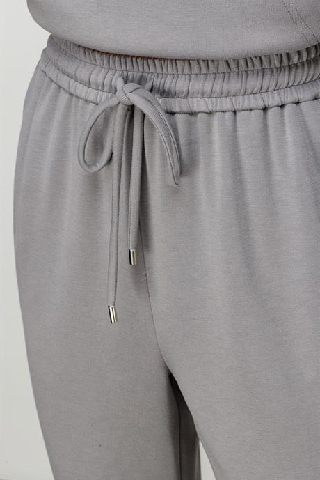 Elastan Kemerli Paçası Lastikli Sweat Pantolon