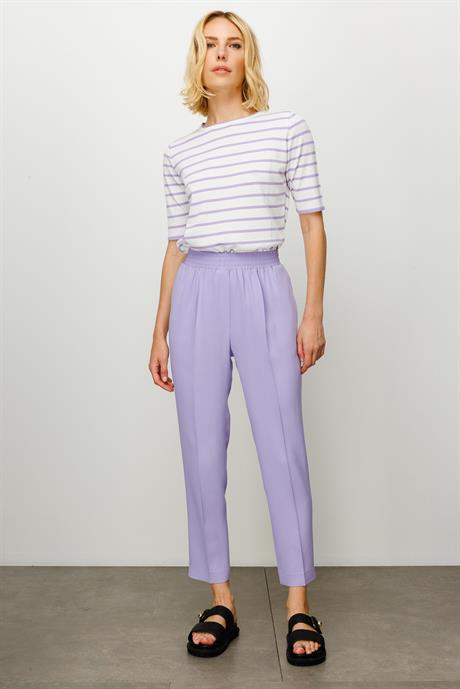 Elastan Kemerli Slim Paça Pantolon