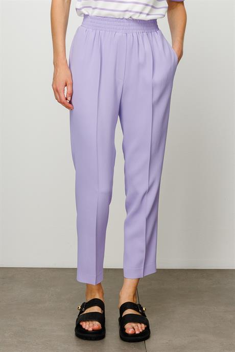 Elastan Kemerli Slim Paça Pantolon