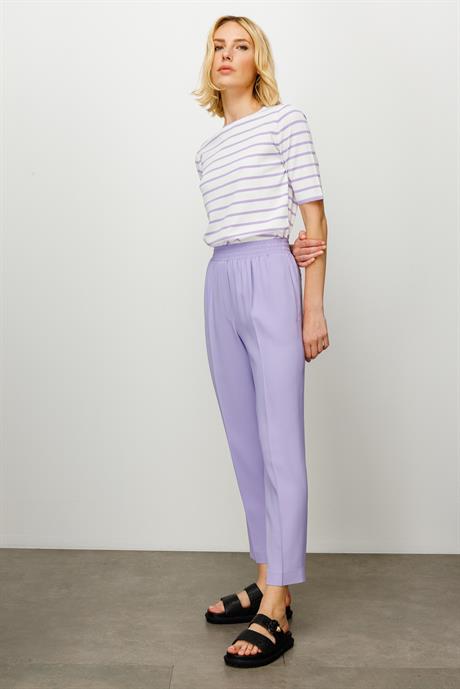Elastan Kemerli Slim Paça Pantolon