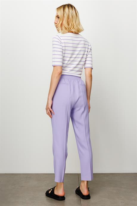 Elastan Kemerli Slim Paça Pantolon