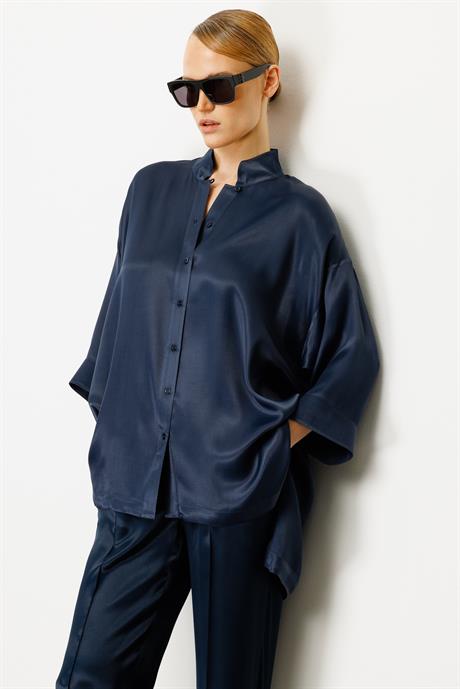 Hakim Yaka Oversize Bluz