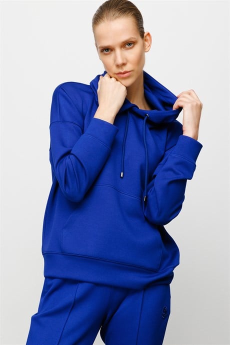 Kapüşonlu Cepli Sweat