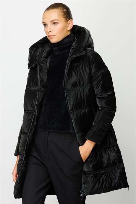 Kapüşonlu Fermuarlı Anorak
