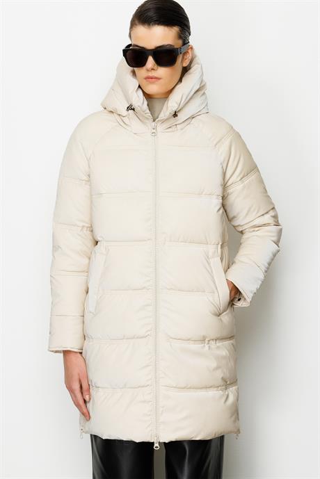 Kapüşonlu Fermuarlı Anorak