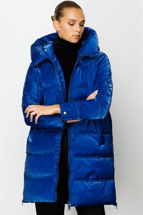 Kapüşonlu Fermuarlı Anorak