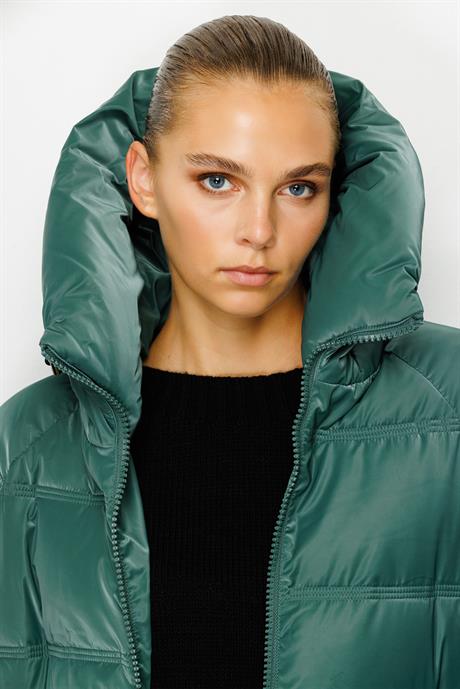 Kapüşonlu Fermuarlı Anorak