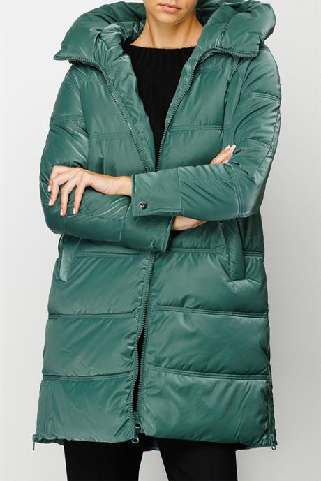 Kapüşonlu Fermuarlı Anorak