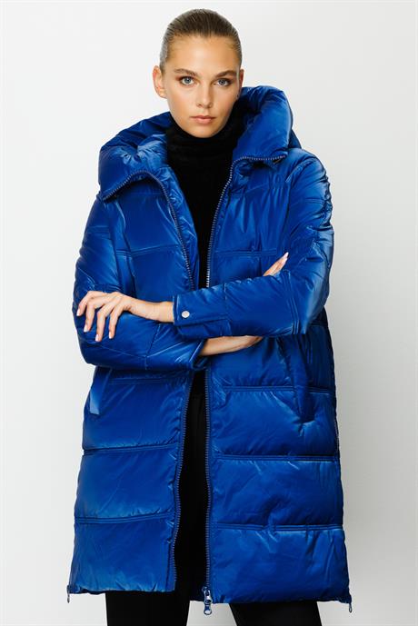 Kapüşonlu Fermuarlı Anorak