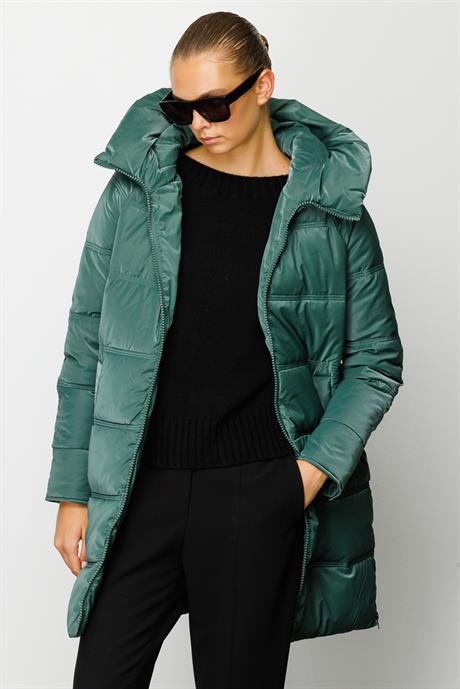 Kapüşonlu Fermuarlı Anorak