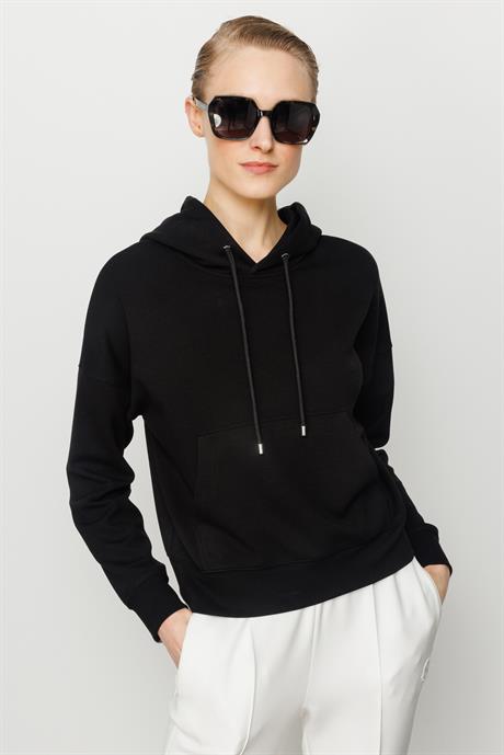 Kapüşonlu Kısa Sweat