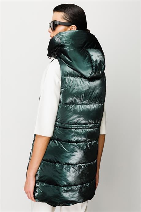 Kapüşonlu Kolsuz Anorak