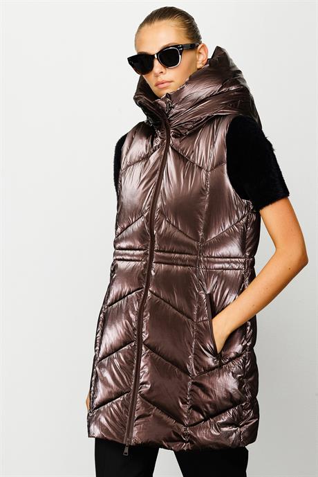 Kapüşonlu Kolsuz Anorak
