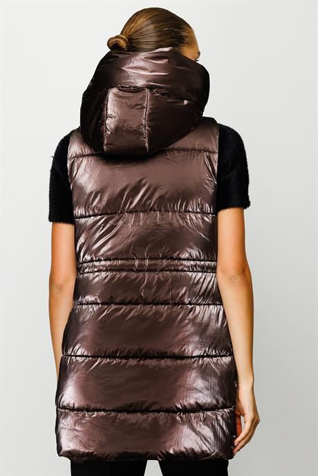 Kapüşonlu Kolsuz Anorak