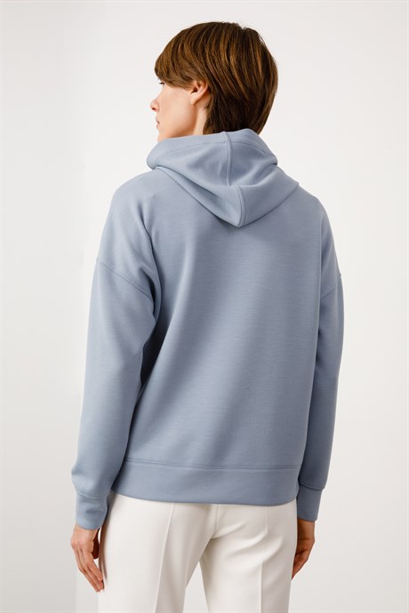Kapüşonlu Önü Fermuarlı Sweat