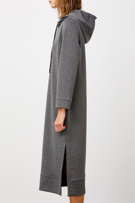 Kapüşonlu Sweat Elbise