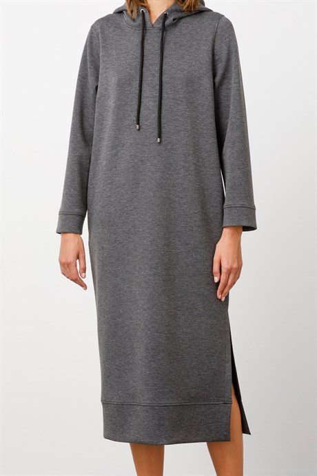 Kapüşonlu Sweat Elbise