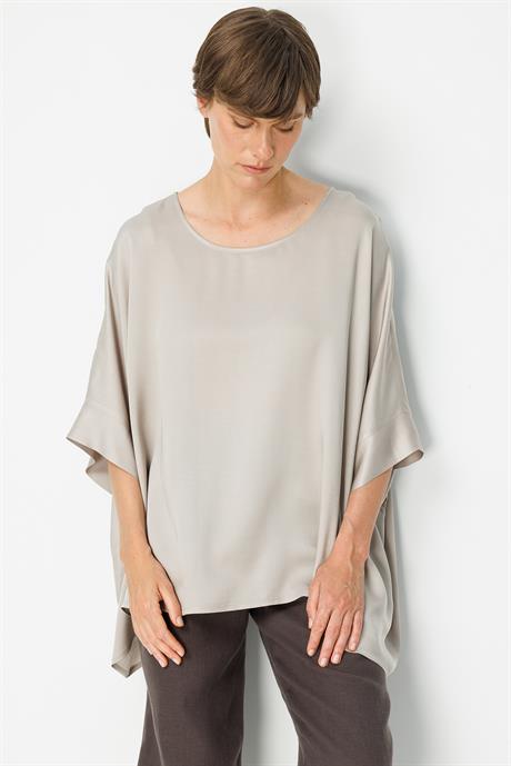 Kayık Yaka Oversize Bluz