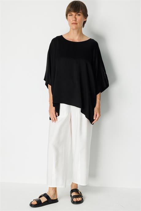 Kayık Yaka Oversize Bluz
