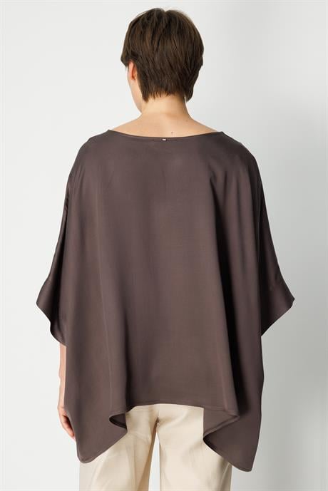 Kayık Yaka Oversize Bluz