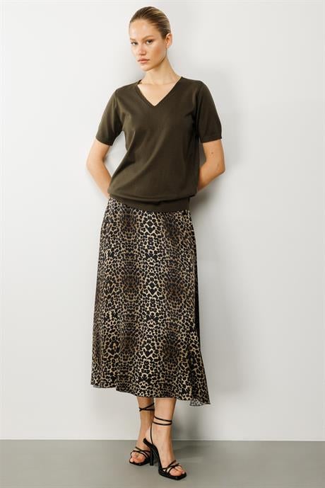 Leopar Kloş Etek