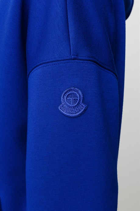 Önden Bağcıklı Kapüşonlu Sweat