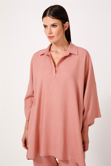 Over Size Keten Tunik