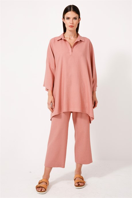 Over Size Keten Tunik