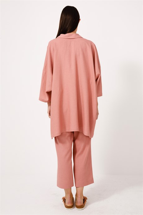 Over Size Keten Tunik