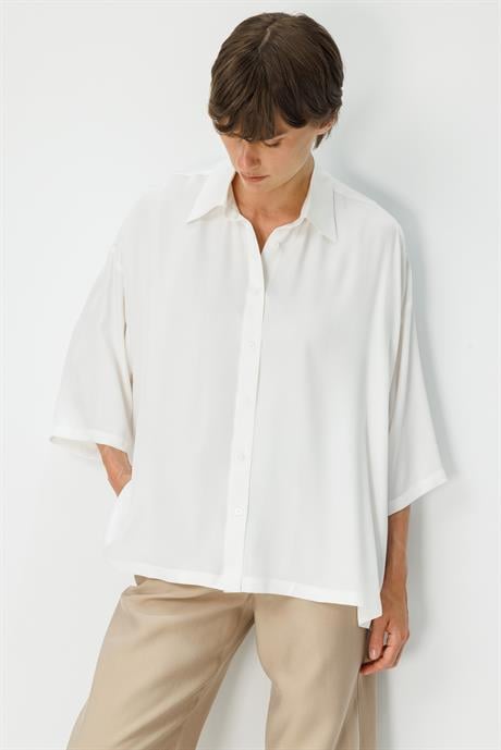 Oversize Düşük Kol Bluz