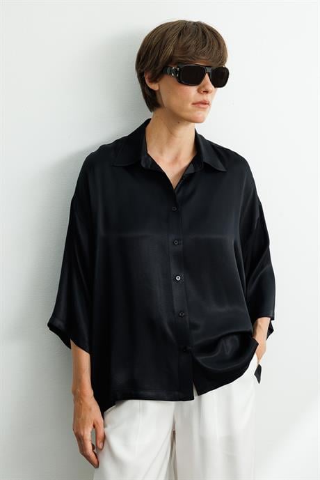 Oversize Düşük Kol Bluz