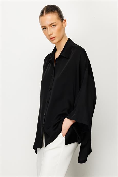 Oversize Düşük Kol Bluz