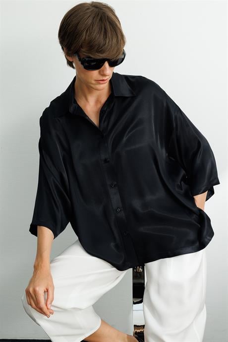 Oversize Düşük Kol Bluz