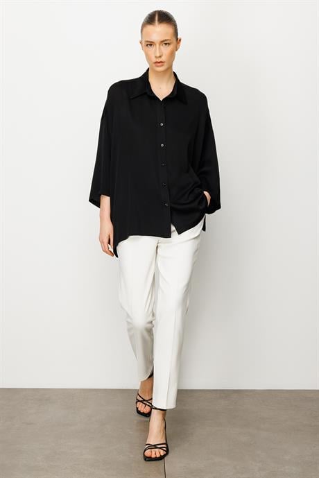 Oversize Düşük Kol Bluz