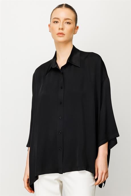 Oversize Düşük Kol Bluz