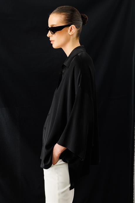 Oversize Düşük Kol Bluz