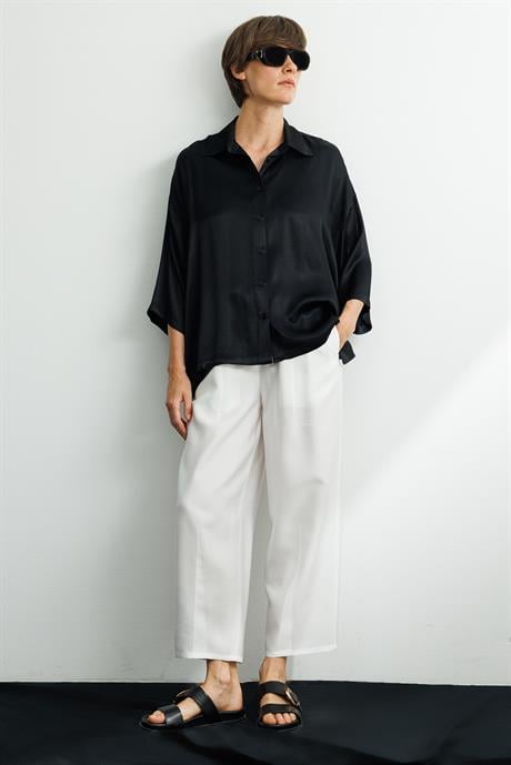 Oversize Düşük Kol Bluz