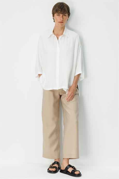 Oversize Düşük Kol Bluz